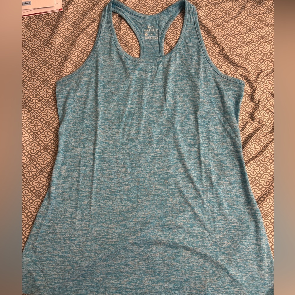 Nike Teal Heather Racerback Tank Top